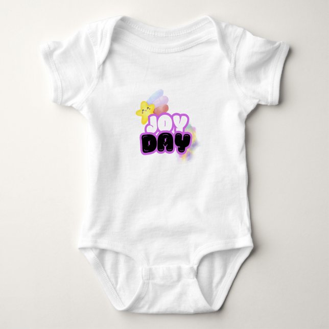 Body Para Bebê Bebê de roupas mastigáveis Unisex Joy Day Colorful (Frente)