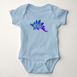 Body Para Bebê Bebê Dinossauro Fixe Mãe Filho Design Azul
