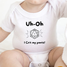 Body Para Bebê Bebê Dn - Oh-Oh, eu crio minhas calças!