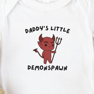 Body Para Bebê Bebê Dn - Pequeno Demônio Pai Desova