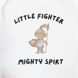 Body Para Bebê Bebê DnD - Espírito Poderoso do Pequeno Combatente