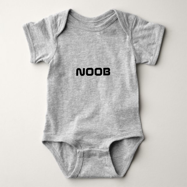 Body Para Bebê Bebê do spacey de Noob por produções de Custy Noob (Frente)