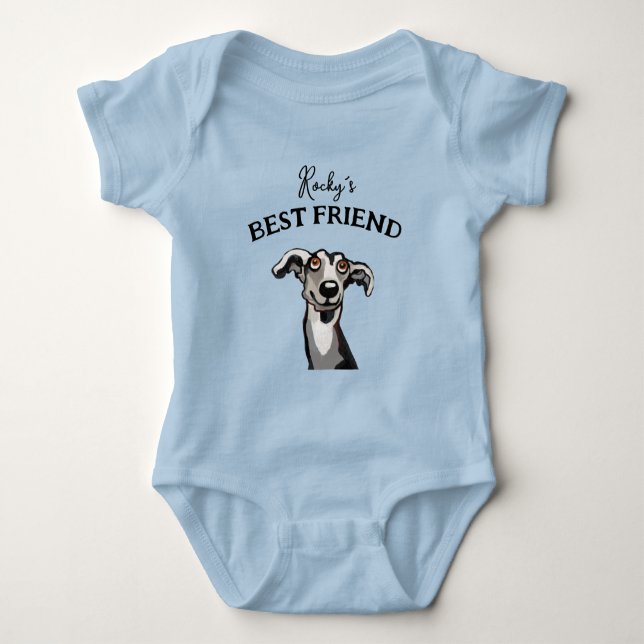 Body Para Bebê Bebê e companheiro fofinho, melhores amigos (Frente)