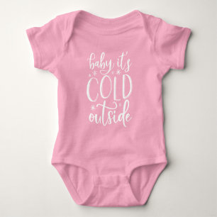 Body Para Bebê Bebê é Natal exterior frio