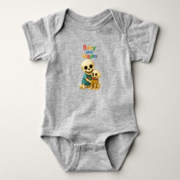 Body Para Bebê Bebê e Waggles — Os Cabeças de Osso
