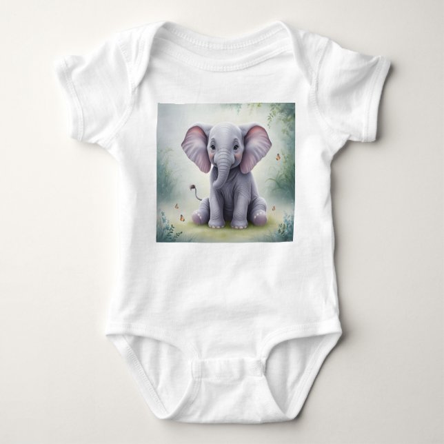 Body Para Bebê Bebe Elefante (Frente)