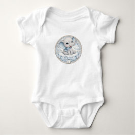 Body Para Bebê Bebê Elefante Fofo Chã de Bebê