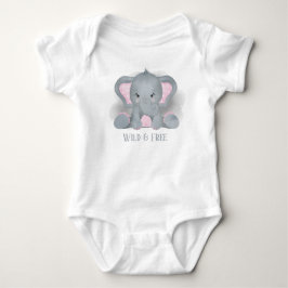 Body Para Bebê bebe elefante unissex fofo adicione texto
