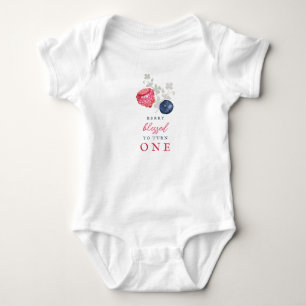 Body Para Bebê Bebê Elegante Berry Fazendo Um Ano