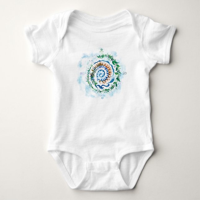 Body Para Bebê Bebê Elemental (Frente)