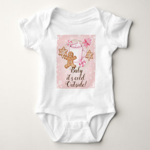 Body Para Bebê Bebê está frio lá fora
