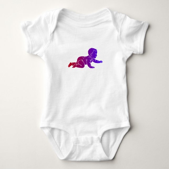 Body Para Bebê bebê feliz (Frente)