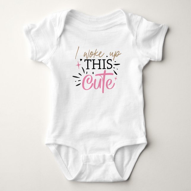 Body Para Bebê Bebê Fofo Dizendo  (Frente)