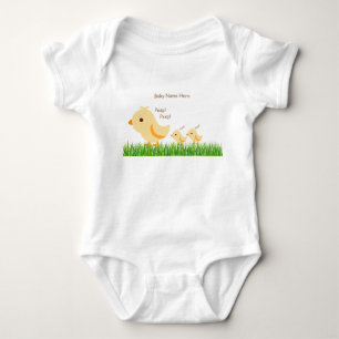 Body Para Bebê Bebê Frango Amarelo Fofo