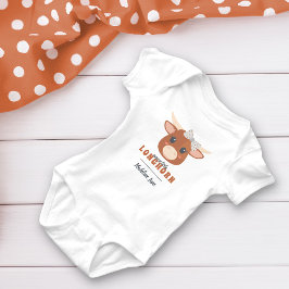 Body Para Bebê Bebê Garota Longhorn Queimada Laranja