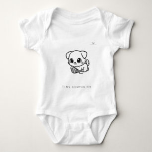 Body Para Bebê Bebê Gatinho Chibi Fofo Brincando com Linha Minima