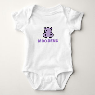 Body Para Bebê Bebê Hipopótamo Moo Deng