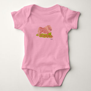 Body Para Bebê Bebê Jersey Bodyfato: Pony's Day Out