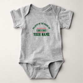 Body Para Bebê Bebê Jersey personalizado de Natal