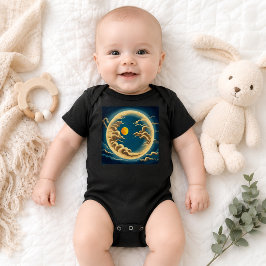 Body Para Bebê Bebê Lua Celestial Noite Mística Céu Boho