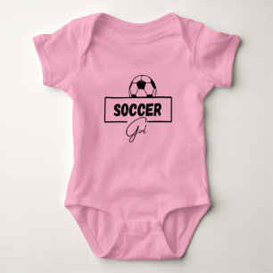Body Para Bebê Bebê Menina de Futebol, Presentes de Futebol para