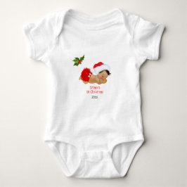 Body Para Bebê Bebê Menina Primeiro Natal Red Santa Hat Bebê Body