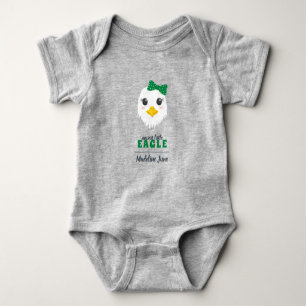 Body Para Bebê Bebê Menininha Águia Verde Roupa
