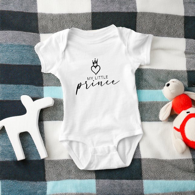 Body Para Bebê Bebê Meu Príncipezinho Fofo (Cute My Little Prince Baby Baby Bodysuit)