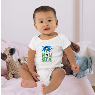 Body Para Bebê Bebê Monstro Bonito
