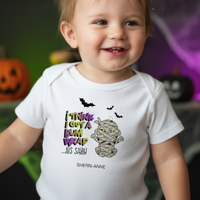 Body Para Bebê Bebê Múmia de Halloween ID683 (Criador carregado)