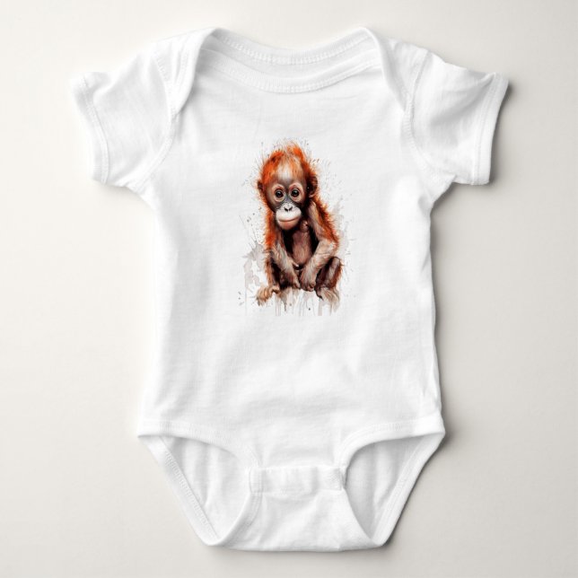 Body Para Bebê Bebé Orangután (Frente)