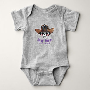 Body Para Bebê Bebê Ossos Halloween, Esqueleto Ocidental Personal