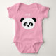 Body Para Bebê Bebé panda bonito Kawaii personalizado (Frente)