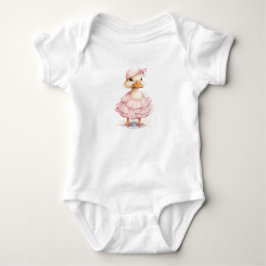 Body Para Bebê Bebê Patinho de Vestido Animal de Fazenda Fofo Beb