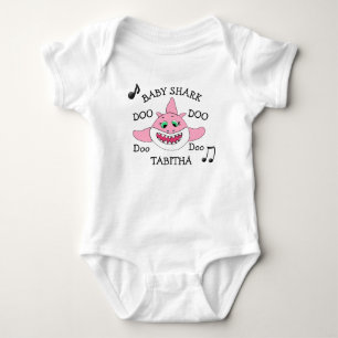 Body Para Bebê Bebê Personalizado Baby Shark Bebês