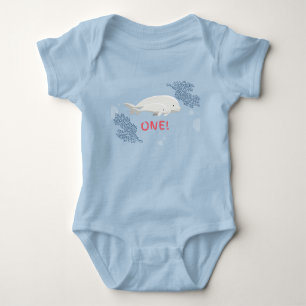 Body Para Bebê Bebê Personalizado Beluga Primeiro Casaco de Anive