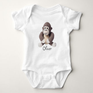 Body Para Bebê Bebê Personalizado Crochet Gorilla