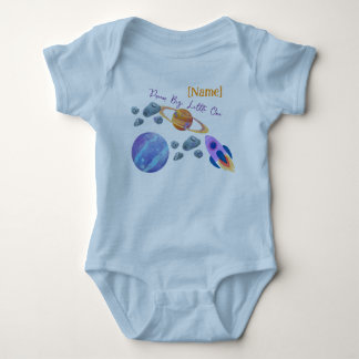 Body Para Bebê Bebê personalizado "Little Astronaut" - Sp