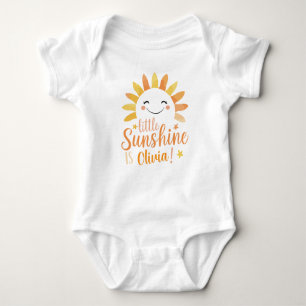 Body Para Bebê Bebê personalizado "Pequeno Sol"