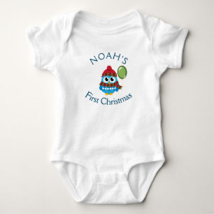 Body Para Bebê Bebê personalizável é o primeiro bebê de Natal