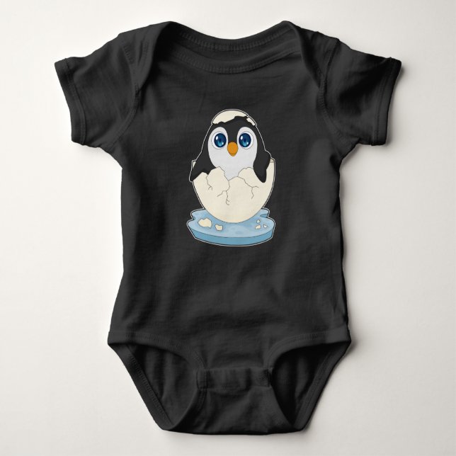 Body Para Bebê Bebê Pinguin Ovo (Frente)