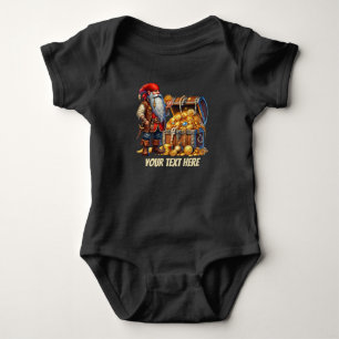 Body Para Bebê Bebê pirata divertida, personalizável