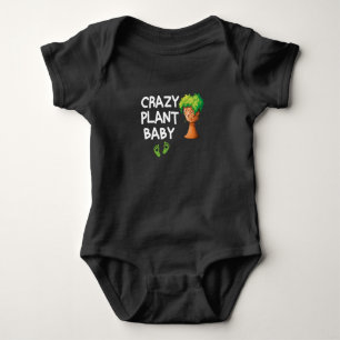 Body Para Bebê Bebê Planta Louca, Bebê Natural à Base de Planta b