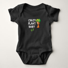 Body Para Bebê Bebê Planta Louco, Bebê Fofo à Base de Plantas Nat