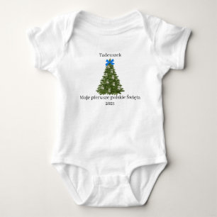 Body Para Bebê Bebê polonês 1rua Natal onsie Bebê Bodyfato