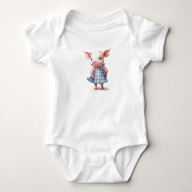 Body Para Bebê Bebê-Porco - Escoteiro (Frente)