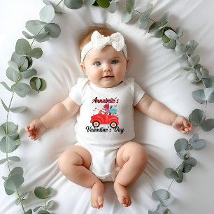 Body Para Bebê Bebê Primeiro Dia dos Namorados Aniversário Primei
