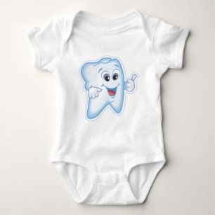 Body Para Bebê Bebê primeiro toothy!