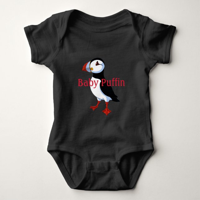 Body Para Bebê Bebê Puffin Bebê Bodô (Frente)