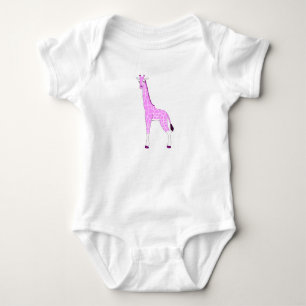 Body Para Bebê Bebê rosa Girafa Bebê Roupa de Bebê